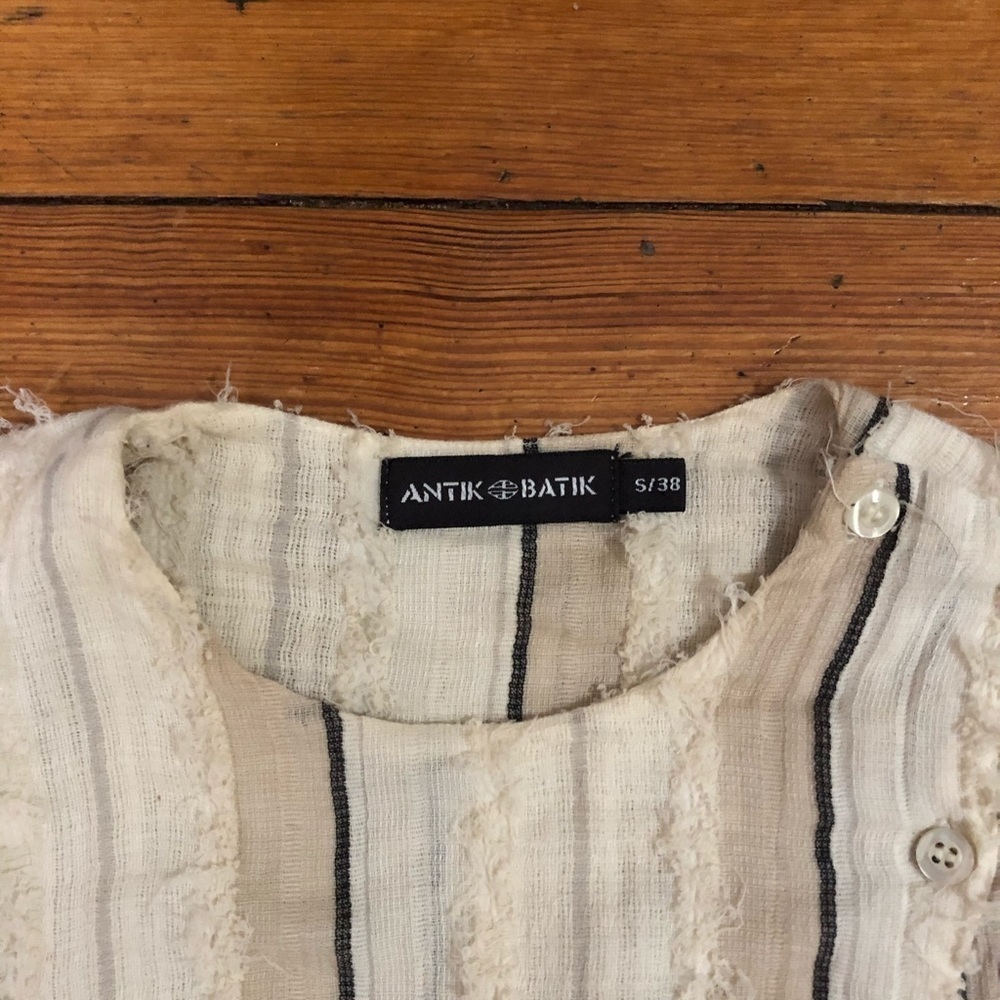 ANTIK BATIK blouse cream s/38 - Picture 2 of 10